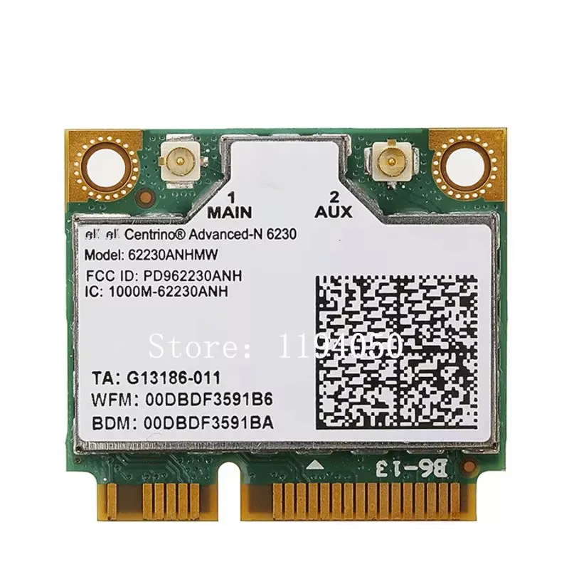 6230 62230AN HMW 62230ANHMW WIFI WLAN BT Bluetooth 3.0 Half Card 6230AN miniPCI-E