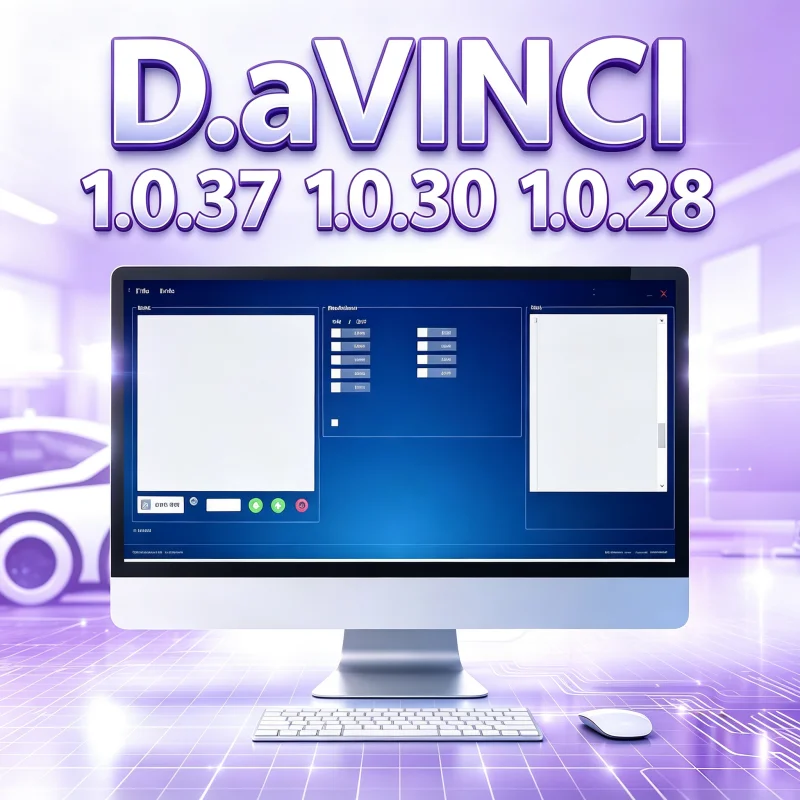 Davinci 1.0.37 Full Function Software 2026 Hot Selling Compatible with Win7/10/11 Fit K.ESS/K.TAG 3 Lifetime Support