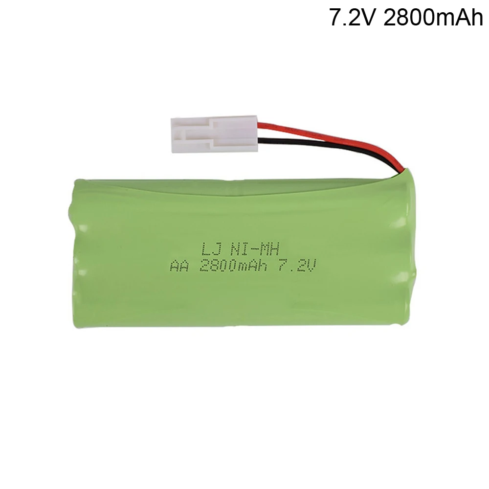 7.2v 2800mah AA NI-MH Battery H model Electric toys battery RC car boat robot rechargeable NiMH batteries with JST/SM/EL-2P PLUG