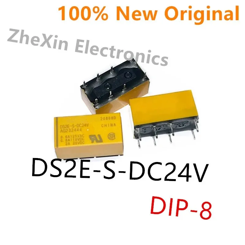 5PCS/Lot   DS2E-S-DC5V 、DS2E-S-DC12V 、DS2E-S-DC24V 、DS2E-S-DC48V  DIP-8  New Original Signal Relay  AG232944、AG232344、AG232444