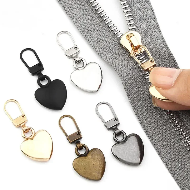 Detachable Zippers Puller Universal Replacement Metal Zipper Head Repair Kits Luggage Purses Handbags Clothes Zipper Slider