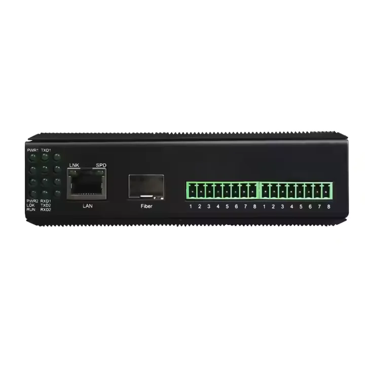 4-Channel Serial RS232/485/422 to Ethernet  Serial Server RS485 to TCP/IP  Serial  Fiber Converter