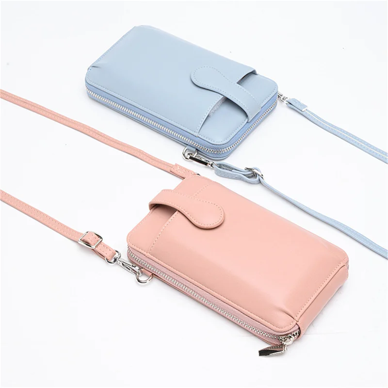 Women's Phone Bag Ladies Crossbody Shoulder Wallet Wholesale Messenger Bags Small PU Leather Purse Card Holder For Female