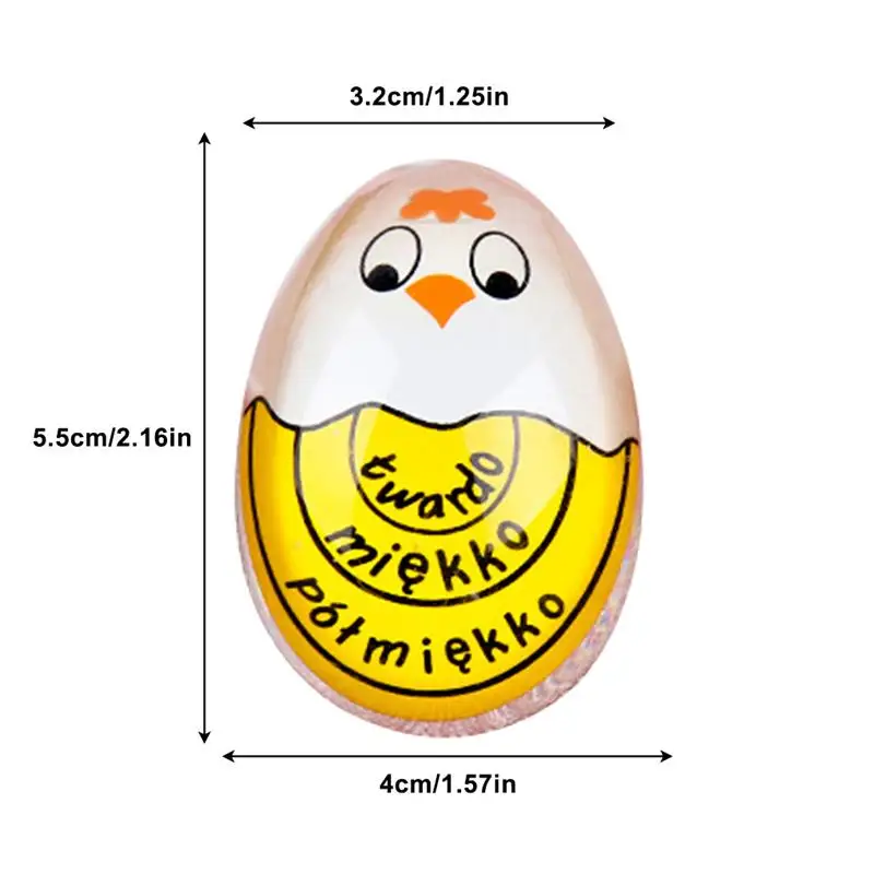 1PC เรซิ่นจับเวลาไข่หลากสีเครื่องครัวที่มีสีสันตัวจับเวลาทนความร้อนน้ำหนักเบาต้มเรียบพื้นผิวไข่นาฬิกาจับเวลา