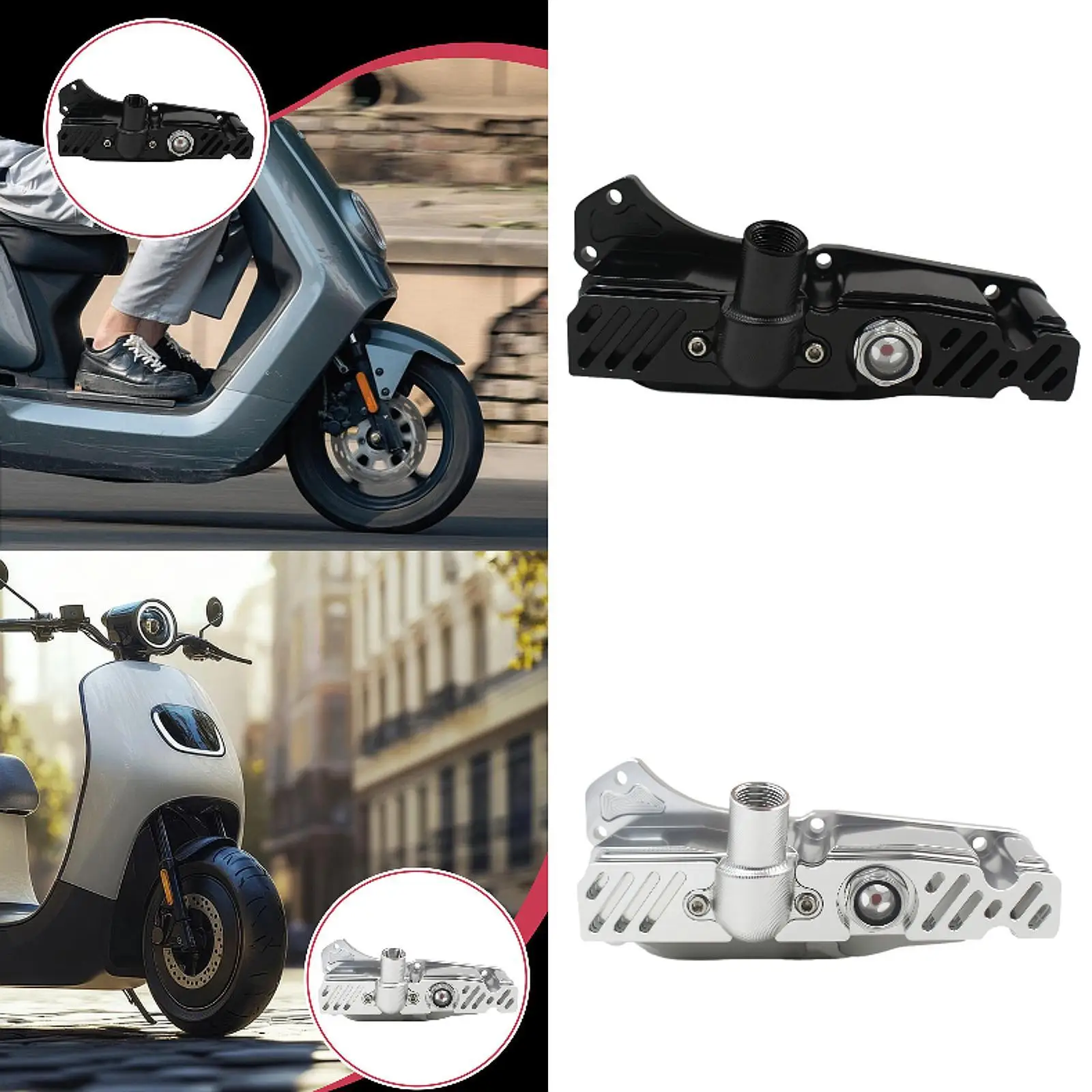 

Oil Pan with Sight Glass Maintenance Accessories Easy Oil Check Parts Aluminum Oil Sump Replaces for 300 Gtv 250 S200 06-18