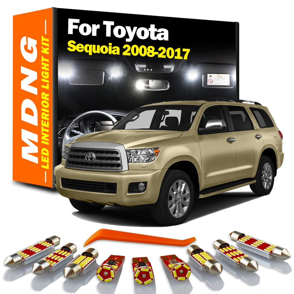 20-Piece LED Interior Light Kit – For Toyota Sequoia 2001-2007 (Including License Plate)