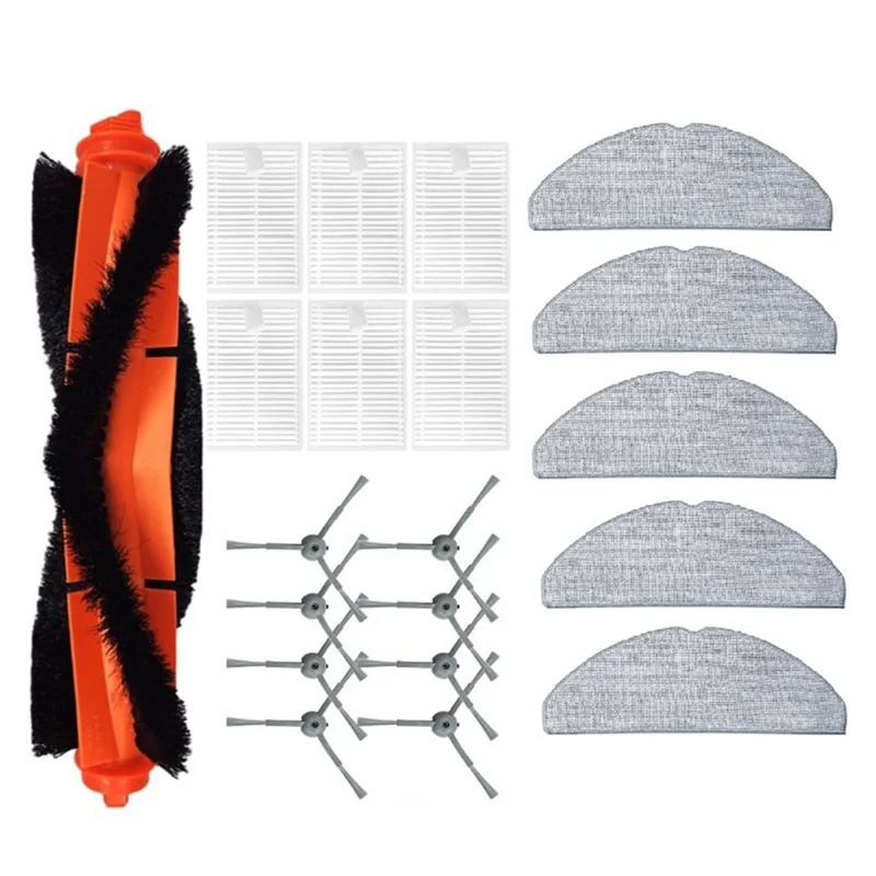 قطع غيار A02F لملحقات قطع غيار الروبوت المكنسة الكهربائية Lubluelu L20، الفرشاة الرئيسية، الفرش الجانبية، المرشحات، المناديل