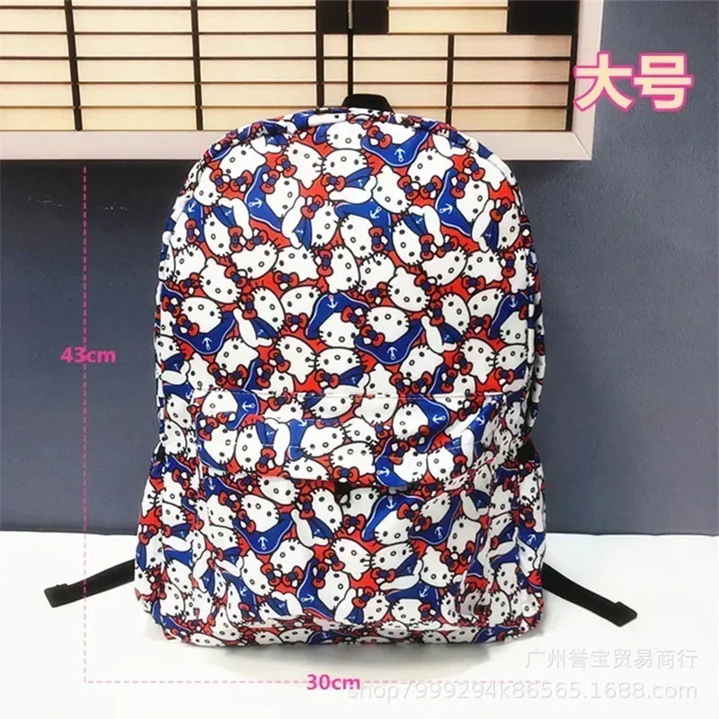 

Sanrio hello kitty student schoolbag backpack cute kuromi shoulder bag girl boy handbag cartoon large capacity