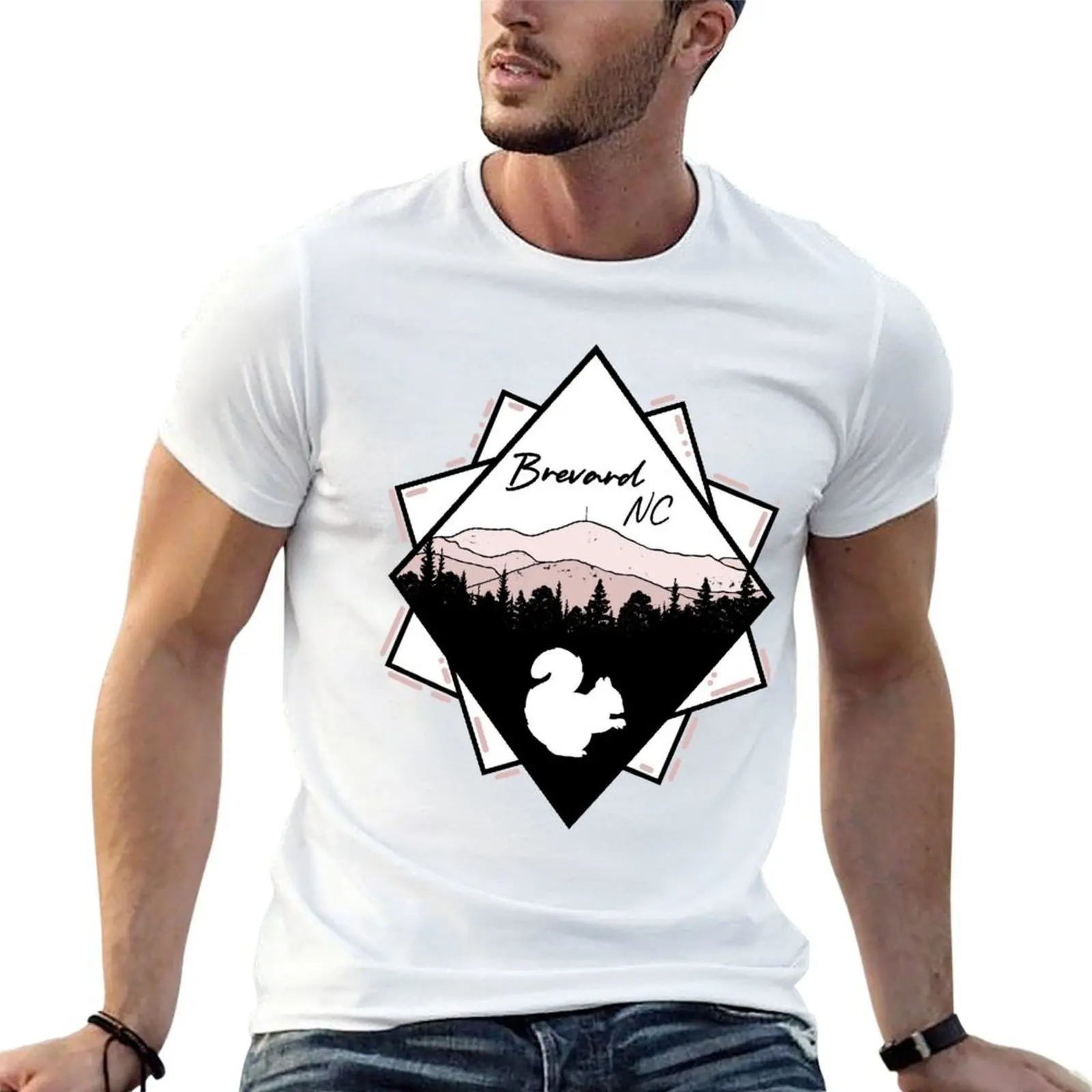 

White Squirrel Brevard T-Shirt man t shirt cotton man t shirts high quality luxury brand cotton t shirt pack T-shirt