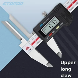 0-150mm Upper Long Claw Digital Display Vernier Caliper Upper Claw Extended Inner Diameter Deep Hole Inner Hole Measurement