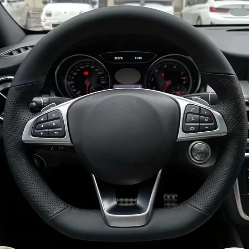

Customizable Hand Sewn Artificial Leather A250 B250 B260 C200 C250 C300 Sport CLA220 Steering Wheel Cover For Mercedes Benz A200