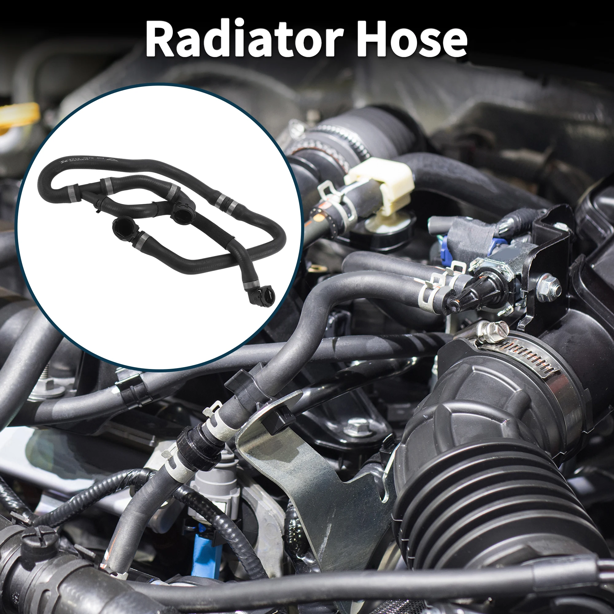 

UXCELL Radiator Hose No.17127578404 for BMW 5 Series 2010-2013 Coolant Tube