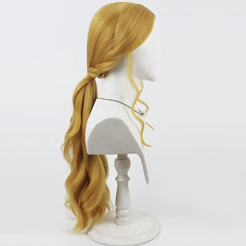 อะนิเมะรีสอร์ท แกสตัน เกิร์ลส์คอสเพลย์วิกผมฮาโลวีนปาร์ตี้คาร์นิวัลอุปกรณ์ประกอบฉากผมสังเคราะห์เส้นใยทนความร้อน + หมวกวิกผม