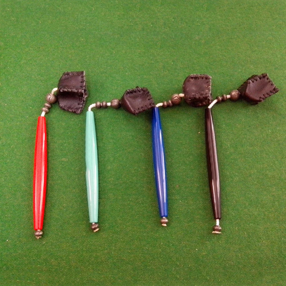 

1pc Chocolate Chalk 2 in 1 Holder Durable Practical Small Size Billiard Chalk Pricker Cue Tip Pool Tool Snooker Prep Accessories