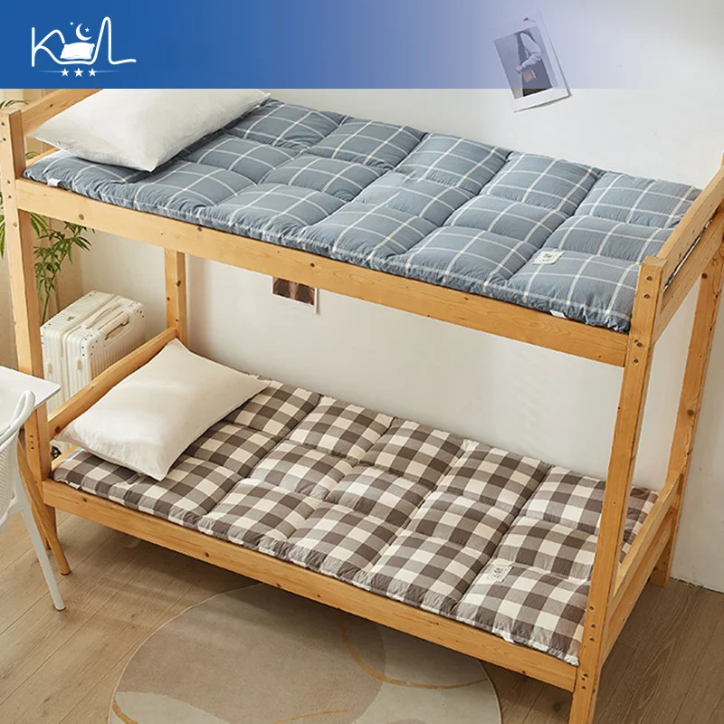 Premium 100% Xinjiang Cotton Mattress Pad, Thick Quilted Bed Pad, Foldable Floor Mat for Dormitory, Tatami & Small Spaces