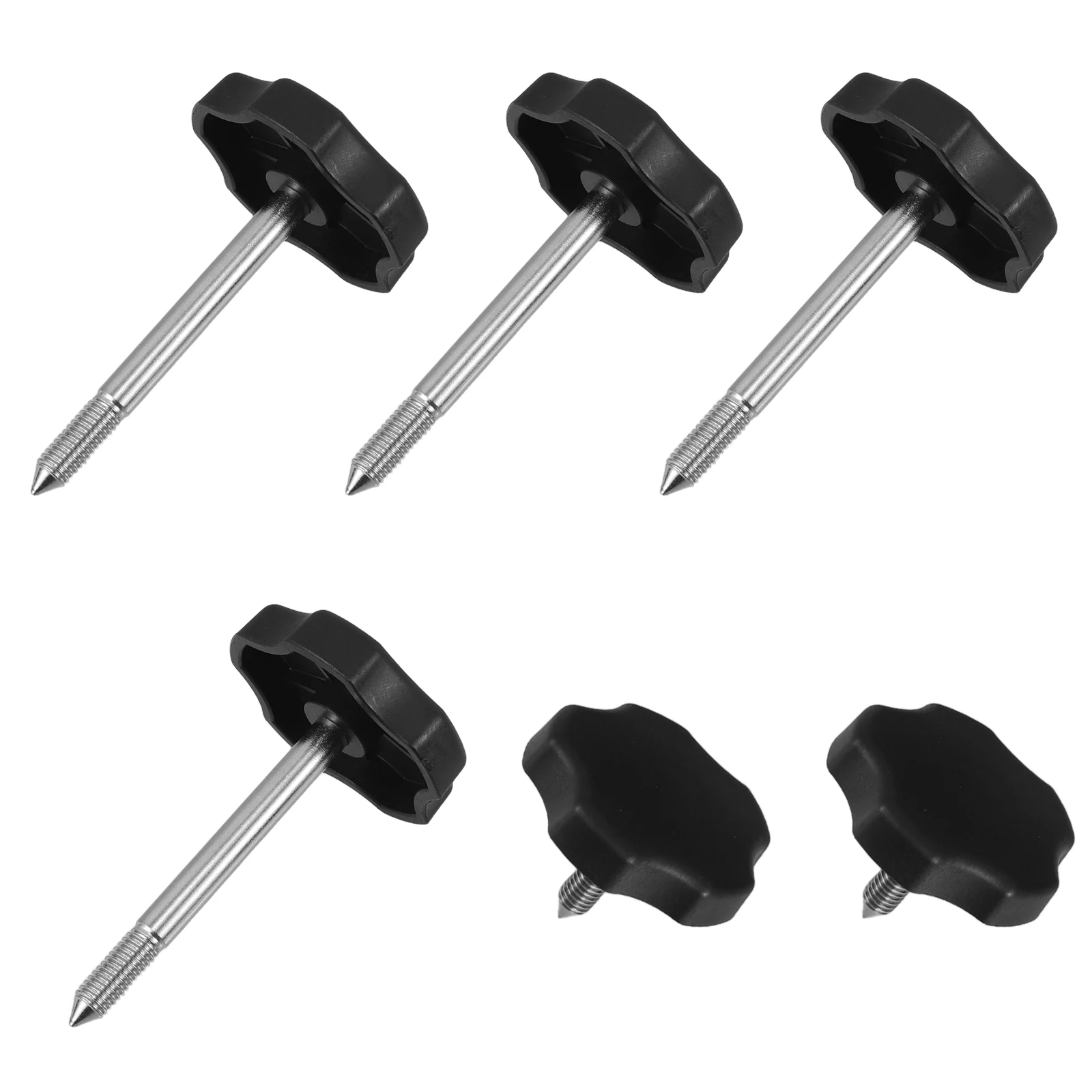 

6pcs Soft-Top Window Frame Knobs Weather Resistant Secure Fastening Easy Installation Car Accessories Compatible With Wrangler