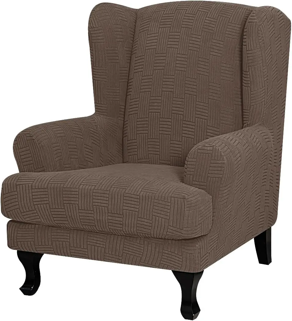 

Jacquard Wing Ba Chair Slipcovers With Cushion Cover 2 Piece Stretch Wingba Chair Cover Polyester Wing Armchair Covers With