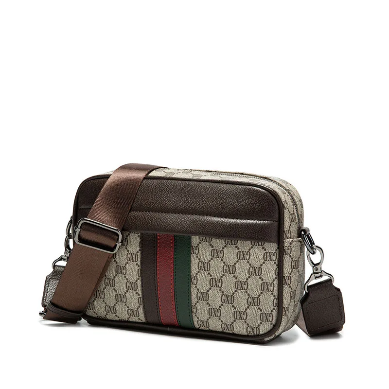 Bolsa de ombro de couro PU para homens jovens, bolsas crossbody impermeáveis, bolsa casual de negócios, moda festa, atacado, 2022