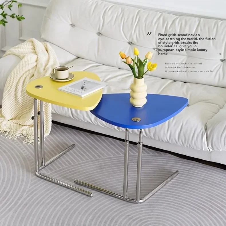 Nordic Creative Lifting Small Coffee Table Sofa Side Tables Mini Corner Table Bedside Table Light Luxury Home Side Tables