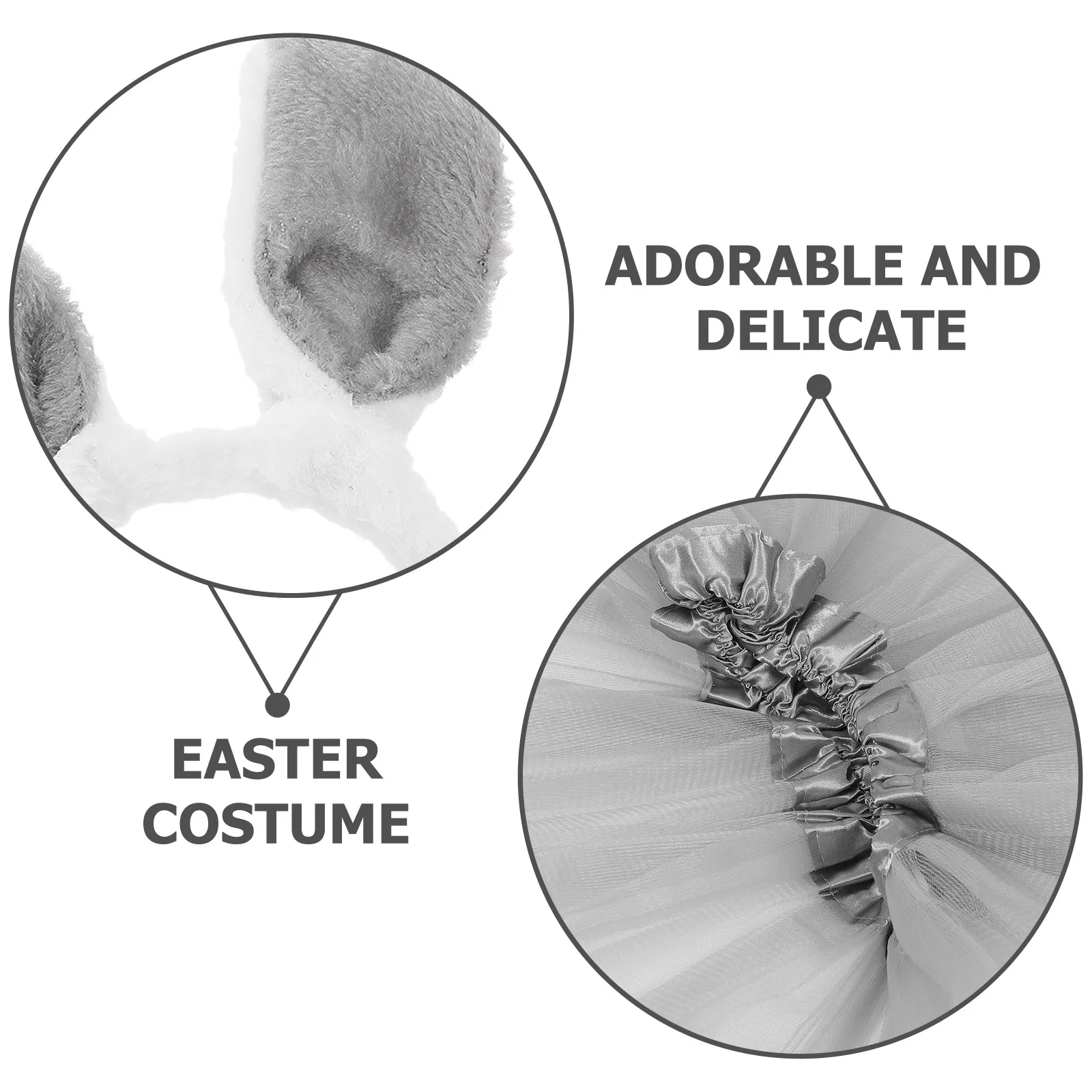 

Bunny Headband Short Skirt Suit Clothes for s Easter Girls Cosplay Costume Party Uniform