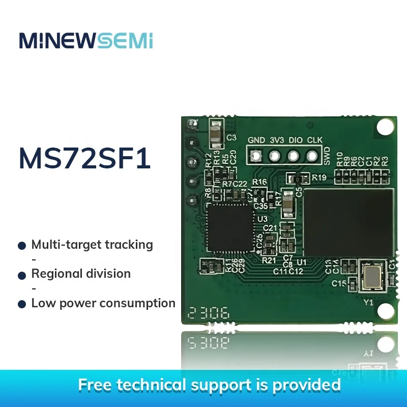 60GHz Millimeter Wave Sensor Module for Live Monitoring Motion Detection High Sensitivity Low Energy Switch Module for