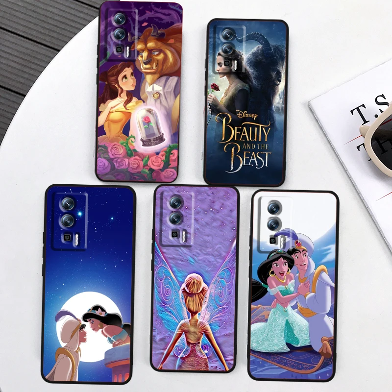 

Disney Princess Cartoon For Xiaomi Redmi 9A 9C 9AT 10C 9 9T 10 12C 13C A3 12 K60 A1 K50 K40 5G Black Soft Phone Case