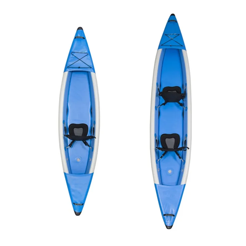 High-Quality 2-Person Sit-In Fishing Canoe - Durable Plastic Kayak with Comfortable Seats, Reliable for Anglers