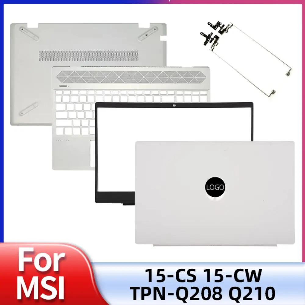 New Case For HP Pavilion 15-CW 15-CS TPN-Q208 LCD Back Cover Front Bezel Palmrest Bottom LCD Hinges Housing Replacement