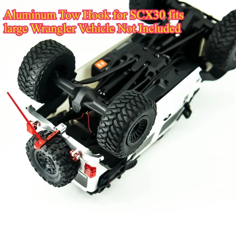 RC Crawler Scale Look Aluminum Tow Hook For Axial SCX30 1/30 Scale customizable size Modification Upgrade Decor Accessories