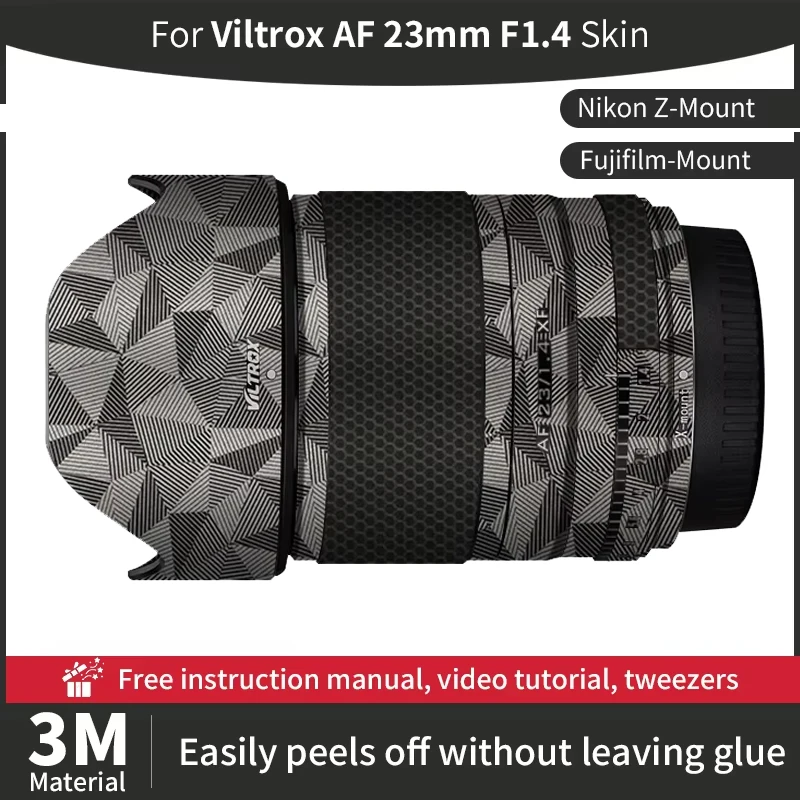 For Viltrox AF 23mm F1.4 Camera Lens Skin Viltrox 23mm Skin Anti-scratch Camera Lens Sticker protective film