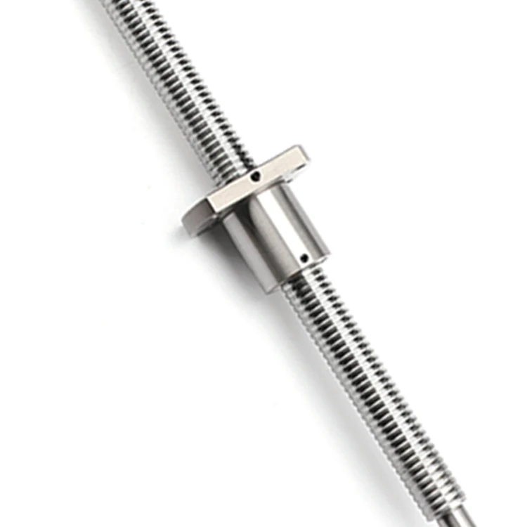 Custom CNC 2505 ZCF/Hiwin High Precision Stainless Steel Ball Screw SFU1605 Bearing 6000mm Rolling Thread 1.5 Year Warranty