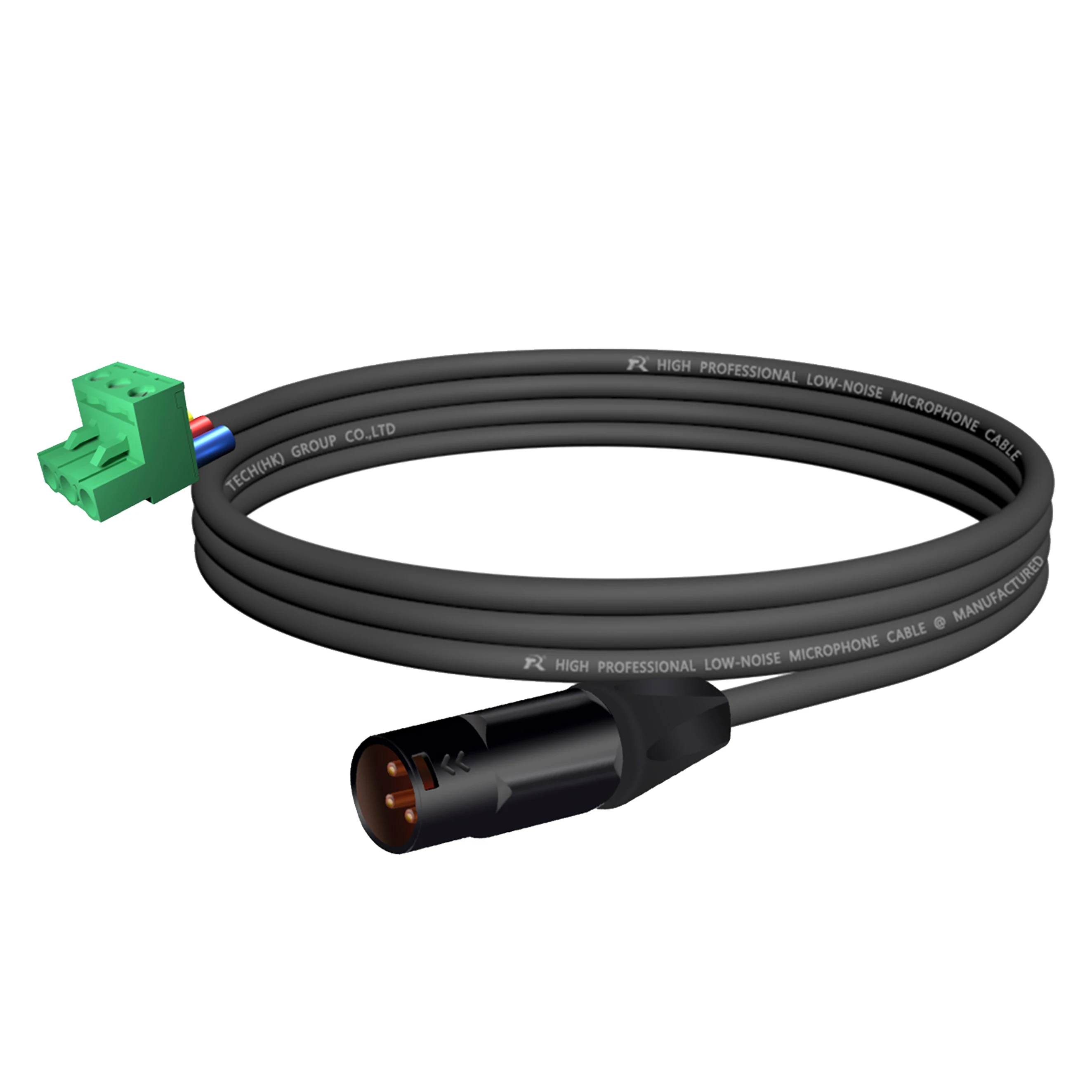 3-adriges XLR-auf-Phoenix-Terminal-Audiokabel ​ Entwickelt für Audio- und Industrieverbindungen, geräuscharm, symmetrische Audioübertragung – Detail 12