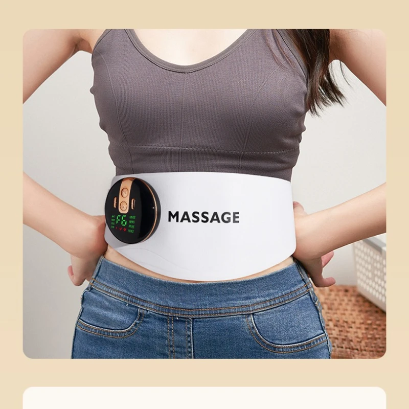 Ems Fitness Equipment Red Light Pulse Waist Belt Slimming Heating Application Weight Loss Device Shaping and Fat Bursting Device