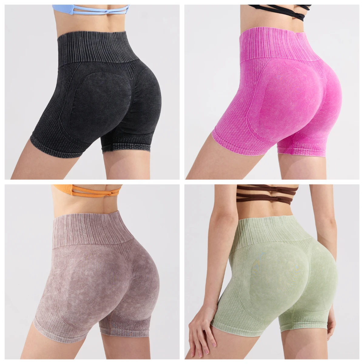 

Yoga Crop Top Fitness Shorts for Women Quick-dry Washed Sport Large Size Peachy Butt Yoga Pants Gym Underwear Women Tights Women