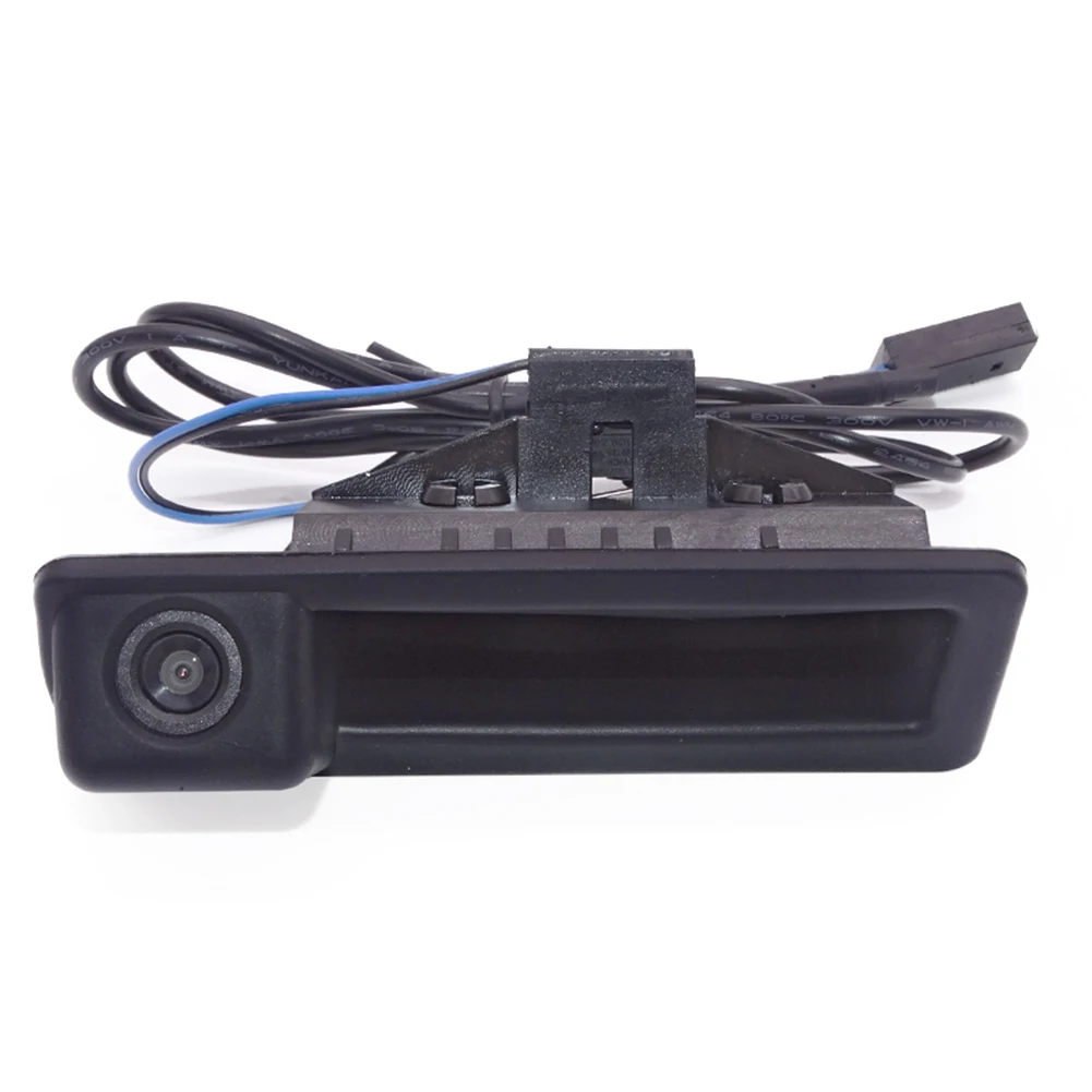 Car Rear Trunk Lid Lock With Reverse Camera Boot Release Tailgate Open Button For BMW E60 E61 E70 E71 E72 E82 E88 E84 E90