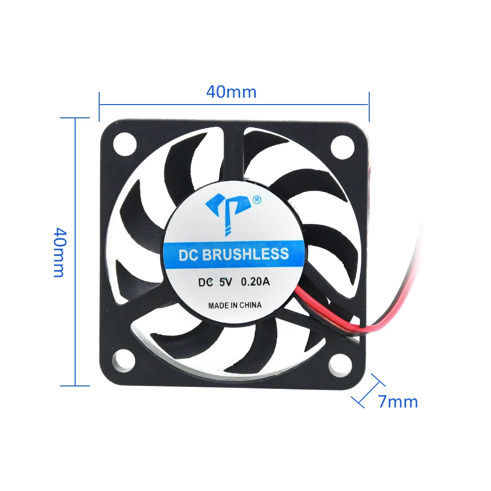 DC4007 Brushless Ultra-thin Fan DC 5V 12V 4cm 40mm 40X40X7mm Micro DC Cooling Fan PC CPU VGA Heatsink Cooler