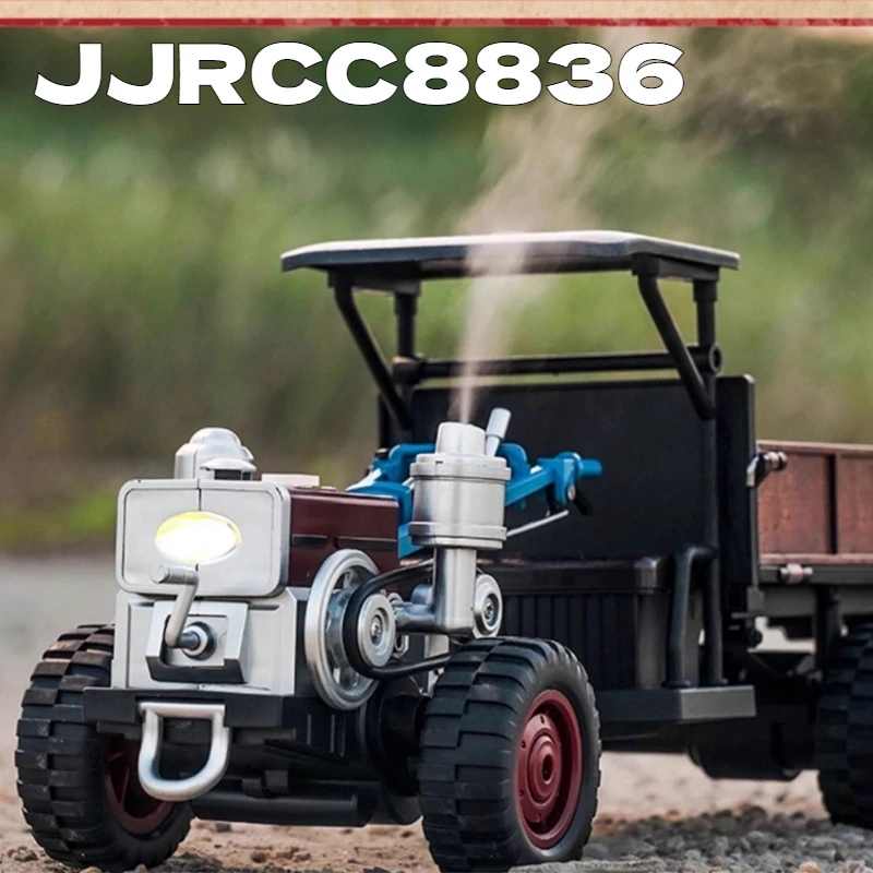 Jjrc nuevo Tractor de mano con control remoto C8836 Tractor de simulación de tracción en las cuatro ruedas de proporción completa coche de juguete Rc para niños
