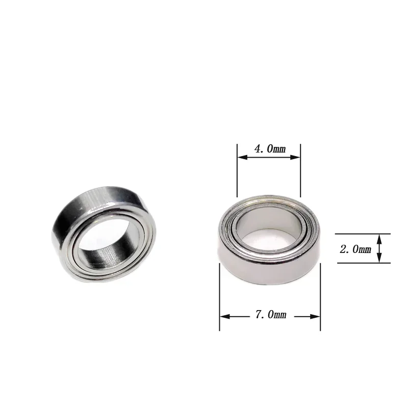 5Pcs Low Speed Turbine Dental Bearing SMR74 Maintenance Accessory 4 * 7 * 2mm for KV/W&H/N * K/20:1 Implant Machine