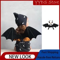 Ali di pipistrello per bambini Boy Girl Satan Demon Prop Costume Cosplay Halloween Party Gear accessori fotografici