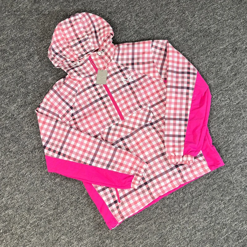 

American Trend New Arrivals Mertre Jacket High Quality Coat Tops Multiple Grid Splicing Pattern Logo Windbreaker Jackets
