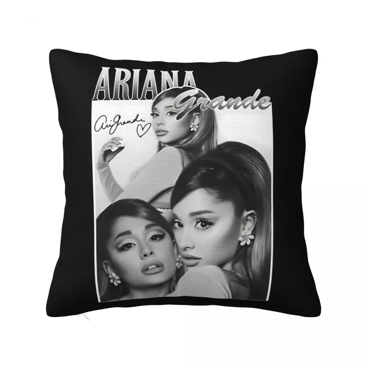 Vintage Pop Music R&B Pillowcase Printing Polyester Cushion Cover Gift Arianas Grandes Pillow Case Cover Chair Square 40*40cm