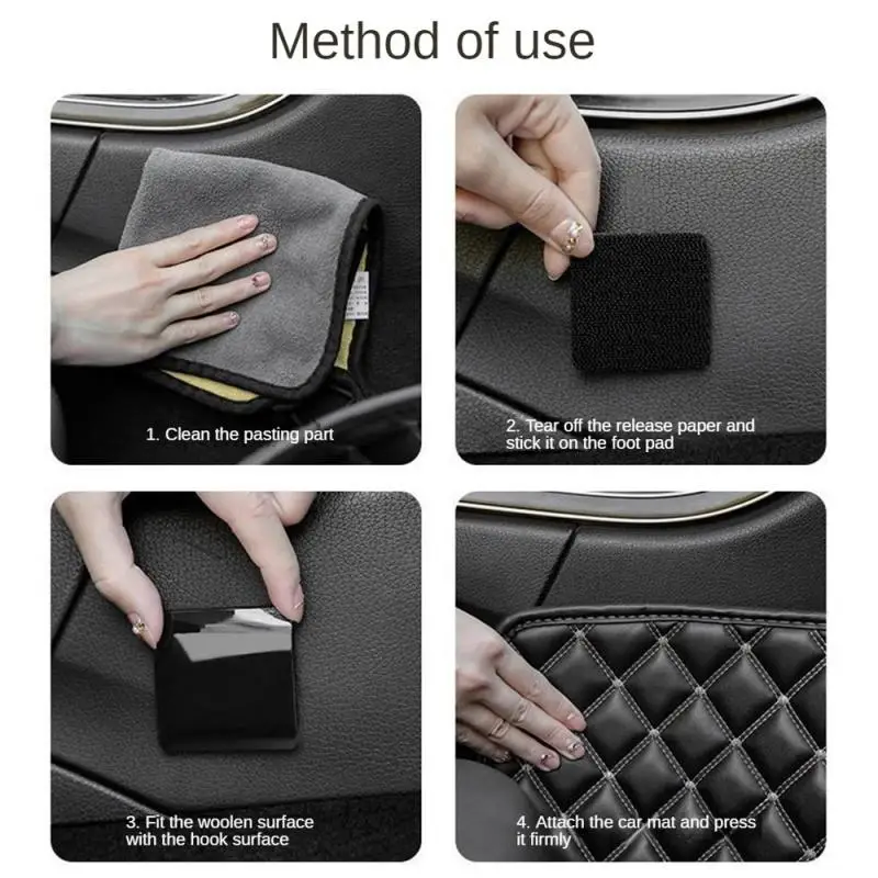 Round Square Strong Self Adhesive Fastener Dots Stickers Sofa Mat Carpet Anti Slip Double-side Self-adhesive Nylon Fixed Sticker