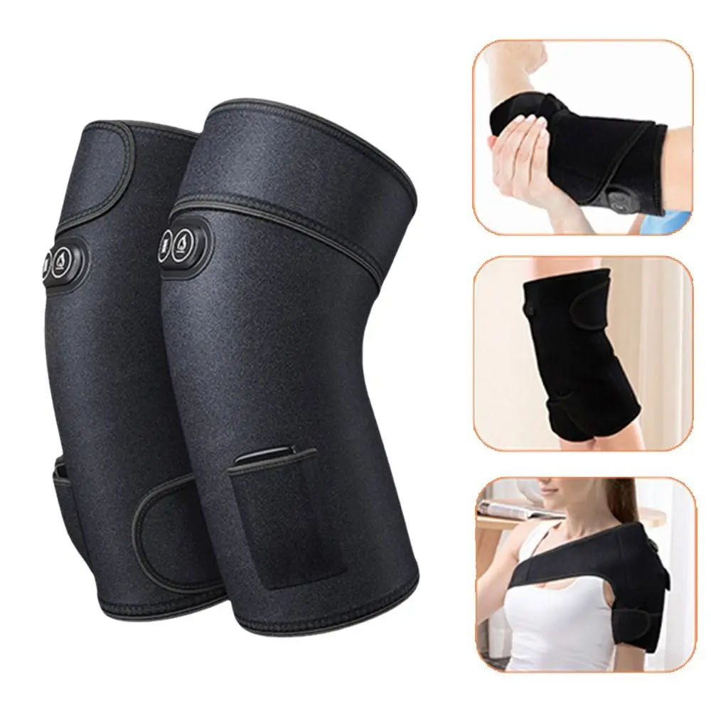 3 Heat Levels Heated Knee Wrap 6 Adjustable Vibrations Arthritis Pain Relief Heated Knee Brace Therapy Joint Pain Relief