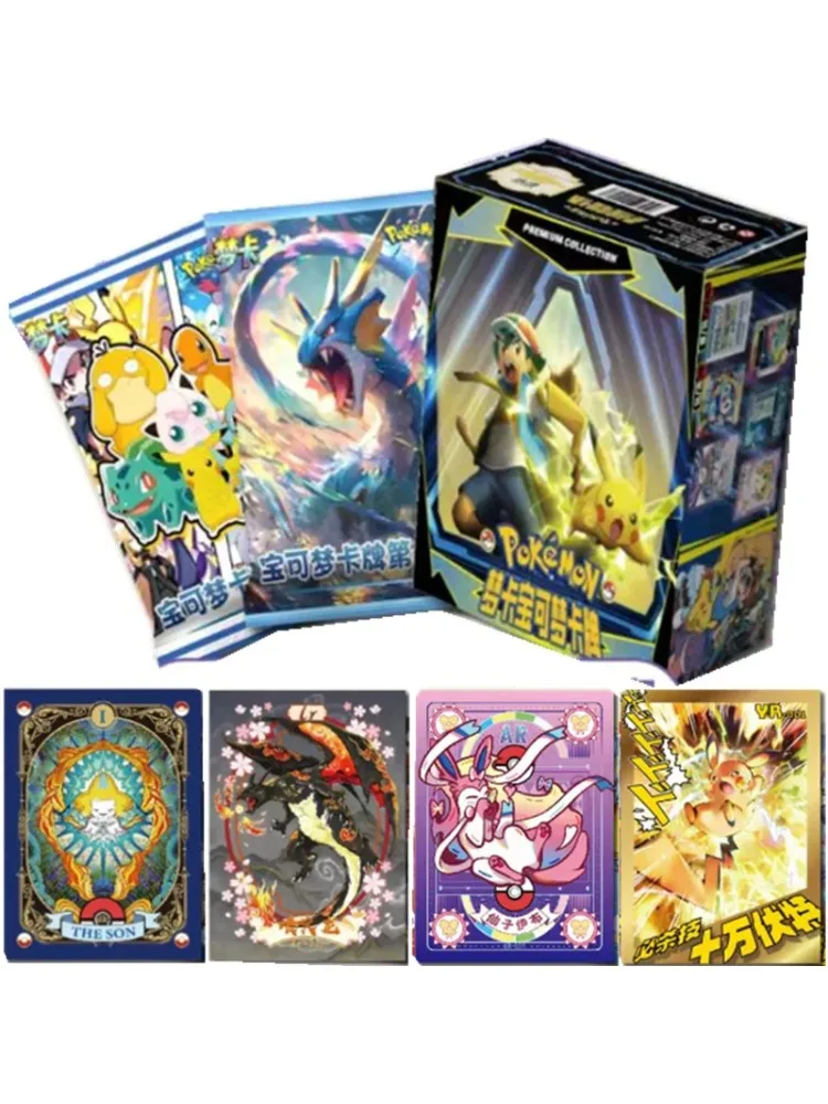 Mengka Original Pokémon Anime-Charakter Sammelkarten Gengar Arceus Pikachu Kinderspielzeug Feiertagsgeschenk