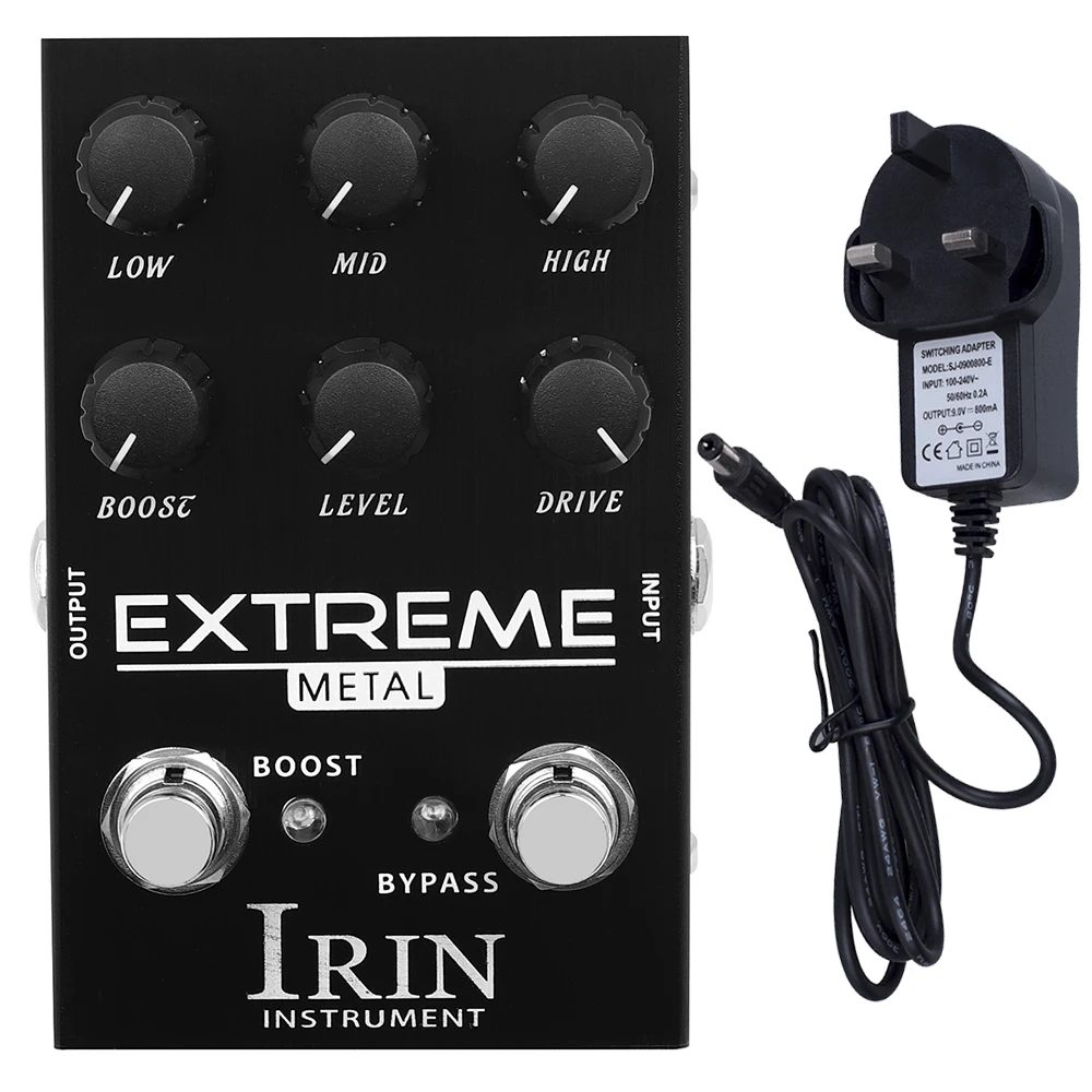 Extreme Guitar Effect Pedal Metal Material Sound Good Electric Guitar Accessories Low Medium High Gain Boost Pedal US/UK/AU/EU