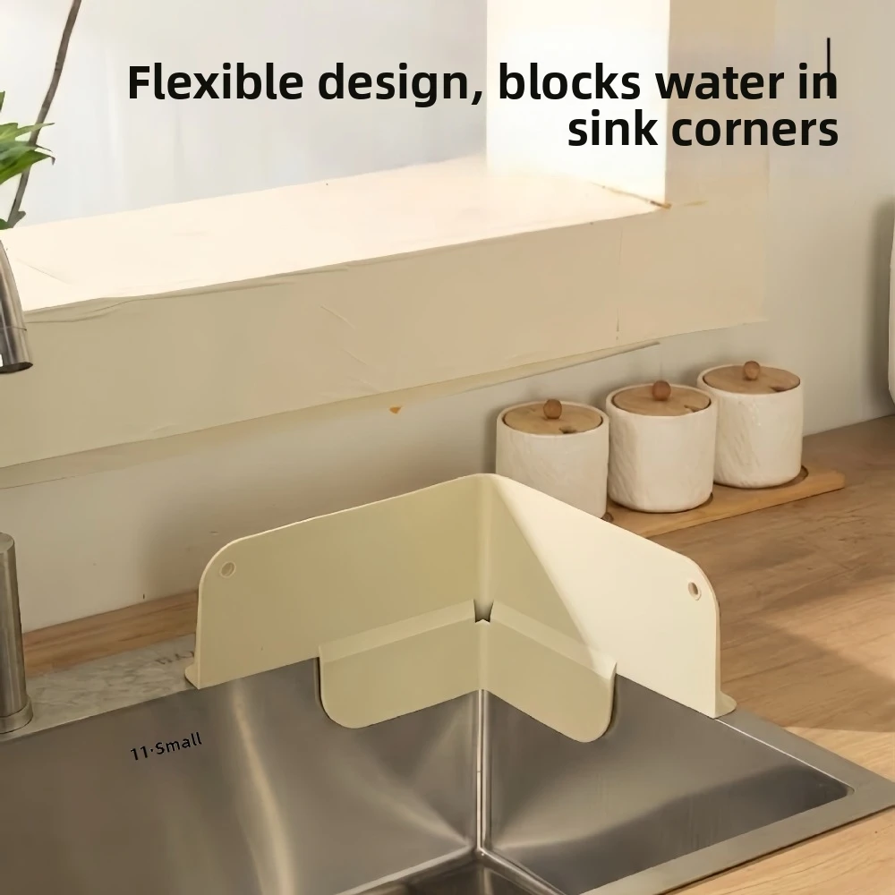 Silicone Kitchen Sink Splash Guard Anti-Splash Easy to Clean Water Splash Guard Waterproof Foldable Sink Splatter Screen