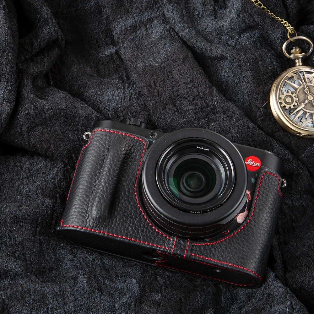 

Camera Bag for Camera For Leica D-Lux 8 Case Handmake Leather Camera Bag Genuine Real Leather Half Cover Bag Case