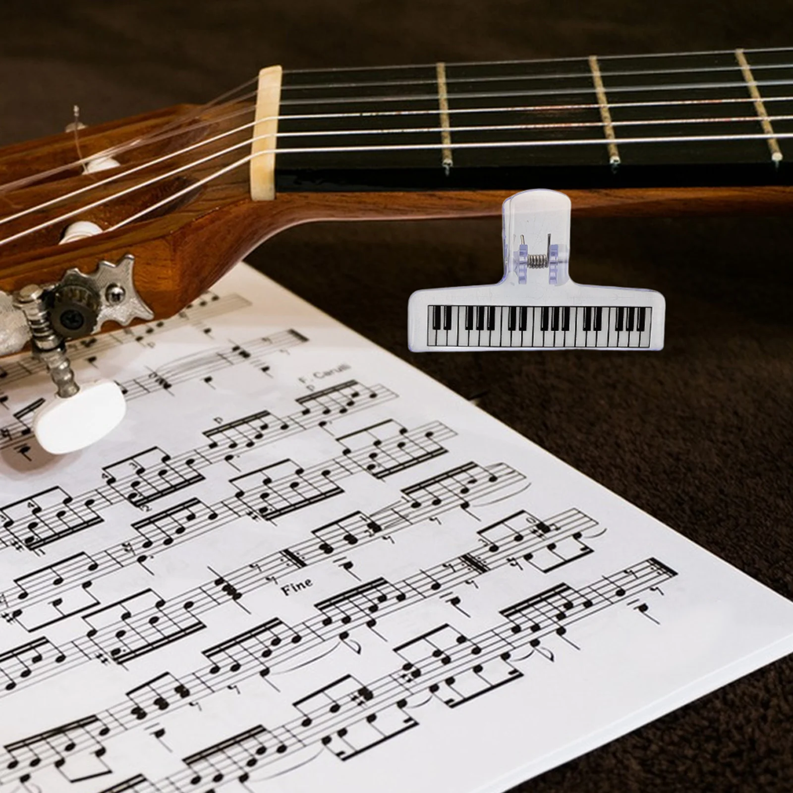 

3pcs Transparent Book Clear Acrylic Page Holders Piano Accessories Lightweight Sheet Music Holders For Home School Concert Use