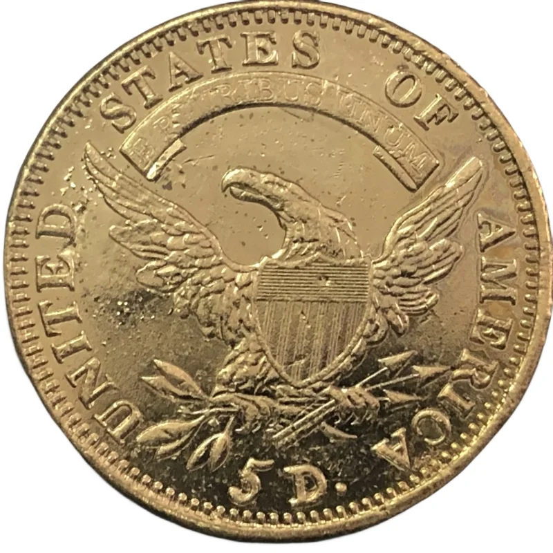 1827 CAPPED BUST $5 Gold Dollar Copy