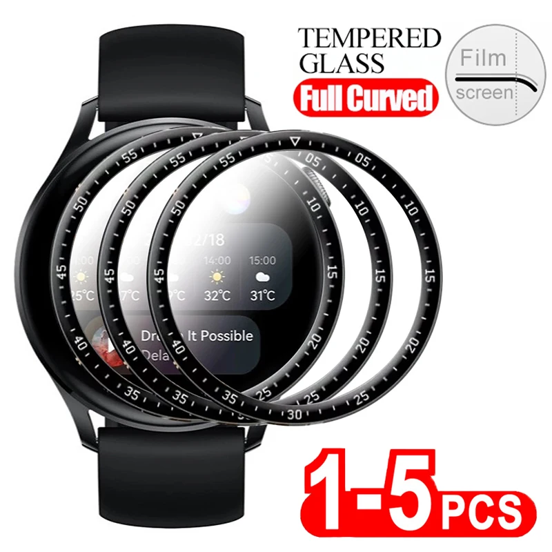 Soft Tempered Glass Screen Protectors For Huawei Watch GT2 Pro 2E 42mm 46mm Fit Es (Not Glass) For Honor Watch Magic 2 42mm 46mm